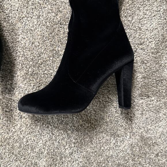 Stuart Weitzman Highland Nero Stretch Velvet Over-the-Knee Boot sz 8 New Imperf - Picture 2 of 16